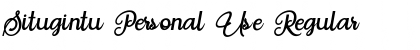 Download Situgintu Personal Use Font Download Situgintu Personal Use Font