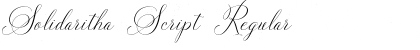 Download Solidaritha Script Font Download Solidaritha Script Font
