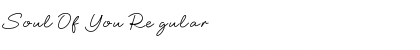 Download Soul Of You Font Download Soul Of You Font