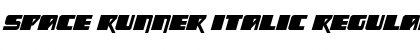 Download Space Runner Italic Font Download Space Runner Italic Font