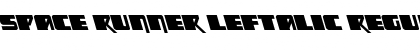 Download Space Runner Leftalic Font Download Space Runner Leftalic Font