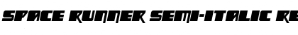 Download Space Runner Semi-Italic Font Download Space Runner Semi-Italic Font