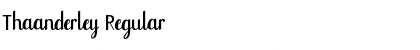 Download Thaanderley Font Download Thaanderley Font