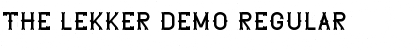 Download The Lekker DEMO Font Download The Lekker DEMO Font