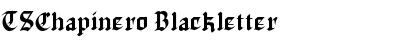 TSChapinero Blackletter Font