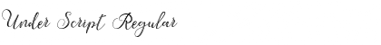 Download Under Script Font Download Under Script Font