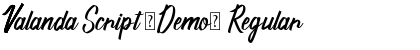 Download Valanda Script (Demo) Font Download Valanda Script (Demo) Font