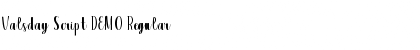 Download Valsday Script DEMO Font Download Valsday Script DEMO Font