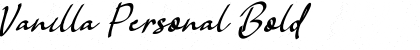 Download Vanilla Personal Font Download Vanilla Personal Font
