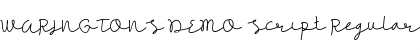 Download WARINGTONS DEMO Script Font Download WARINGTONS DEMO Script Font