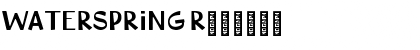 Download WATERSPRING Font Download WATERSPRING Font
