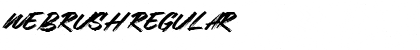 Download Webrush Font Download Webrush Font