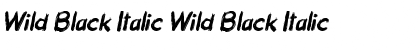 Download Wild Black Italic Font Download Wild Black Italic Font