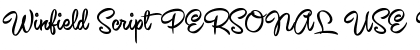 Download Winfield Script PERSONAL USE Font Download Winfield Script PERSONAL USE Font