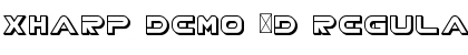 Download XHARP Demo 3D Font Download XHARP Demo 3D Font