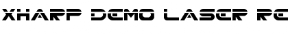 Download XHARP Demo LASER Font Download XHARP Demo LASER Font