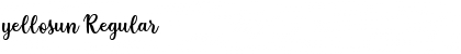 Download yellosun Font Download yellosun Font