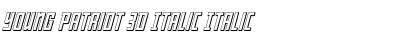 Download Young Patriot 3D Italic Font Download Young Patriot 3D Italic Font
