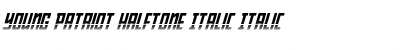 Download Young Patriot Halftone Italic Font Download Young Patriot Halftone Italic Font