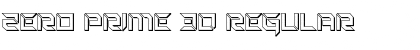 Download Zero Prime 3D Font Download Zero Prime 3D Font