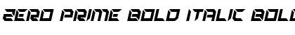 Download Zero Prime Bold Italic Font Download Zero Prime Bold Italic Font