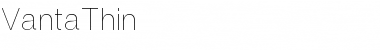 Download VantaThin Font Download VantaThin Font