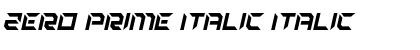 Download Zero Prime Italic Font Download Zero Prime Italic Font