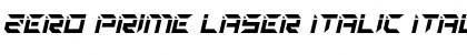 Download Zero Prime Laser Italic Font Download Zero Prime Laser Italic Font