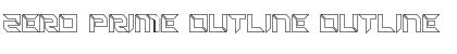 Download Zero Prime Outline Font Download Zero Prime Outline Font