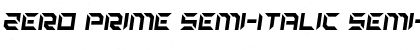Download Zero Prime Semi-Italic Font Download Zero Prime Semi-Italic Font