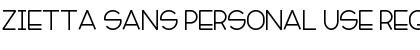 Download Zietta Sans Personal Use Font Download Zietta Sans Personal Use Font