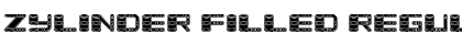 Download Zylinder Filled Font Download Zylinder Filled Font