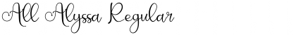 Download All Alyssa Font Download All Alyssa Font
