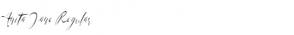 Download Anita Jane Font Download Anita Jane Font