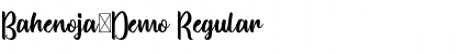 Download Bahenoja-Demo Font Download Bahenoja-Demo Font