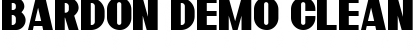 Download Bardon Demo Font Download Bardon Demo Font