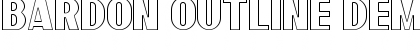 Download Bardon Outline Demo Font Download Bardon Outline Demo Font