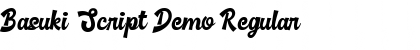 Download Basuki Script Demo Font Download Basuki Script Demo Font