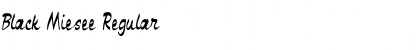 Download Black Miesee Font Download Black Miesee Font
