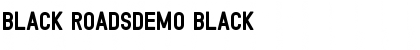 Download Black RoadsDEMO Font Download Black RoadsDEMO Font
