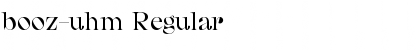 Download booz-uhm Font Download booz-uhm Font
