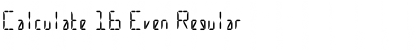 Download Calculate 16 Even Font Download Calculate 16 Even Font