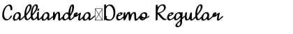 Download Calliandra-Demo Font Download Calliandra-Demo Font