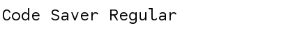 Download Code Saver Font Download Code Saver Font