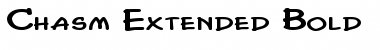 Download Chasm Extended Font Download Chasm Extended Font