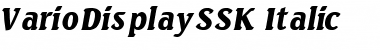 Download VarioDisplaySSK Font Download VarioDisplaySSK Font
