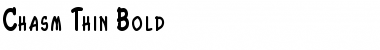 Download Chasm Thin Font Download Chasm Thin Font