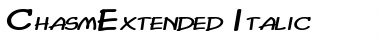 Download ChasmExtended Font Download ChasmExtended Font