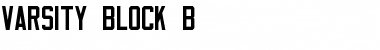 Download Varsity Block B Font Download Varsity Block B Font