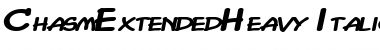 Download ChasmExtendedHeavy Font Download ChasmExtendedHeavy Font